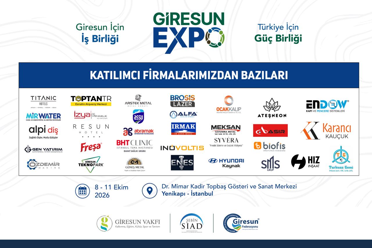 Giresun Expo 2026  8-11 Ekim