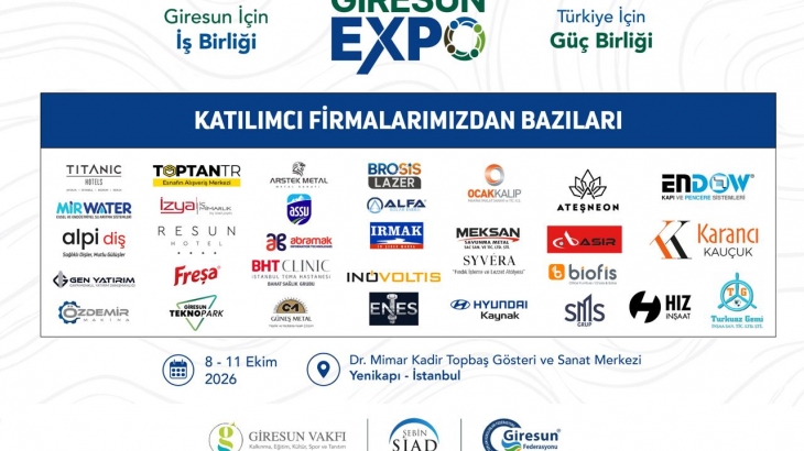 Giresun Expo 2026  8-11 Ekim